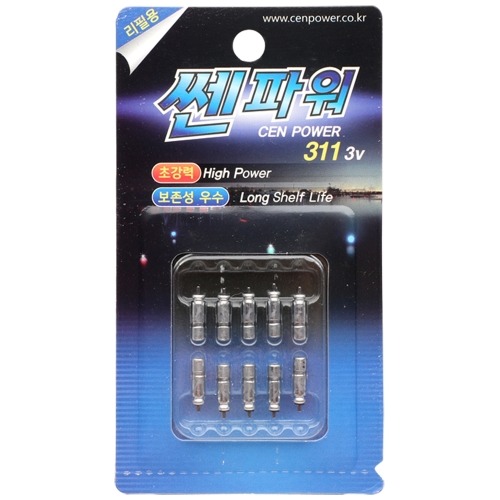 [싸가지피싱] 쎈파워 CR 311 3v 전지 (10개입) 캐미 집어등 낚시 용품 리튬전지 전자케미 배터리 밧데리